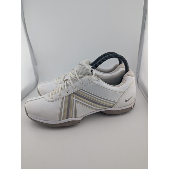 Nike Delight Women's Size 8.5 Golf Shoes White Grey Sneakers 549583-100 - Picture 4 of 10